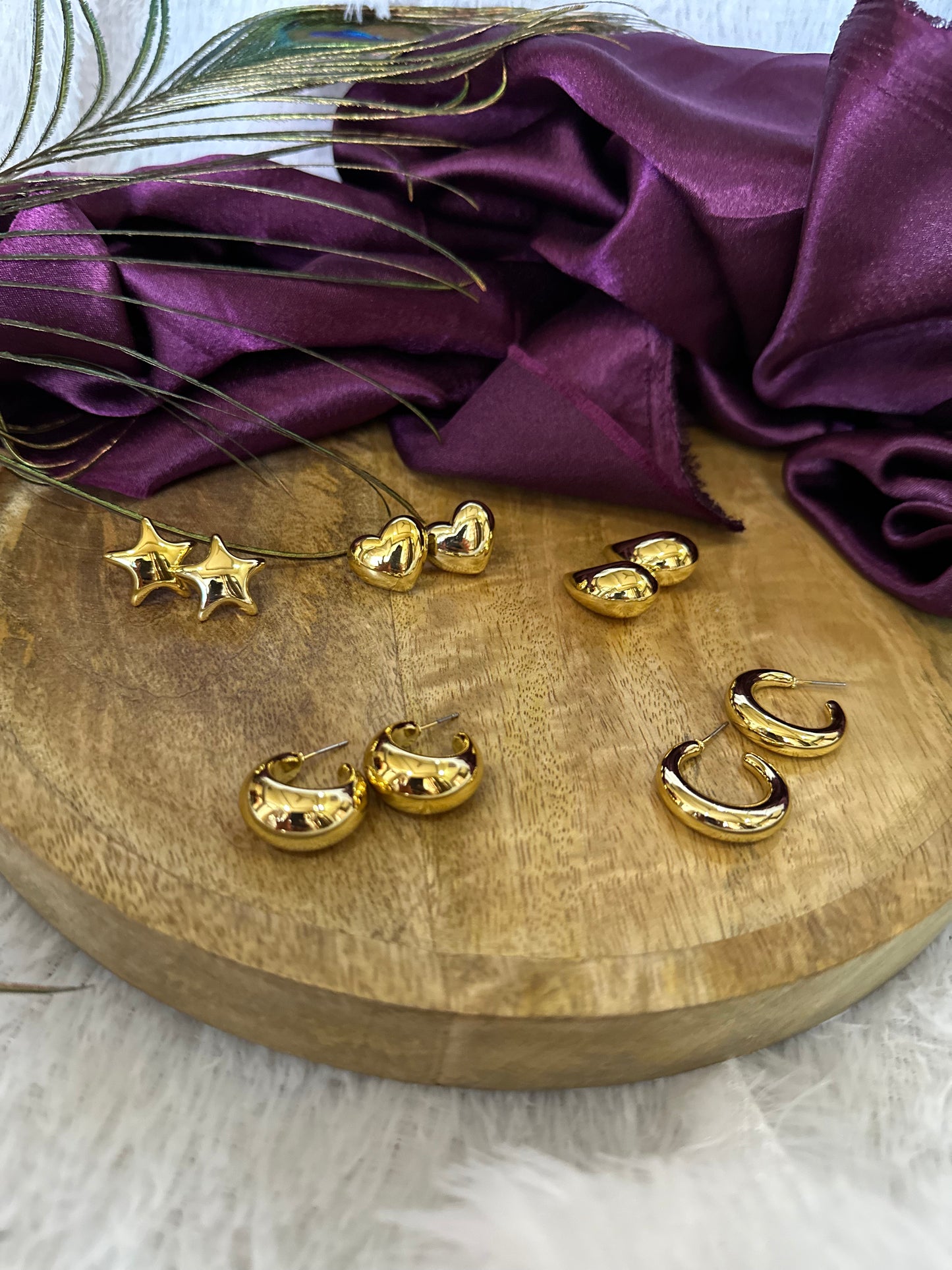 Golden Essential Earrings Set Korean Earrings