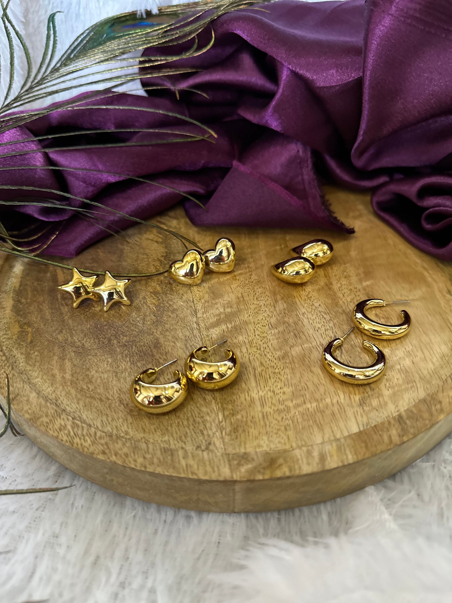 Golden Essential Earrings Set Korean Earrings
