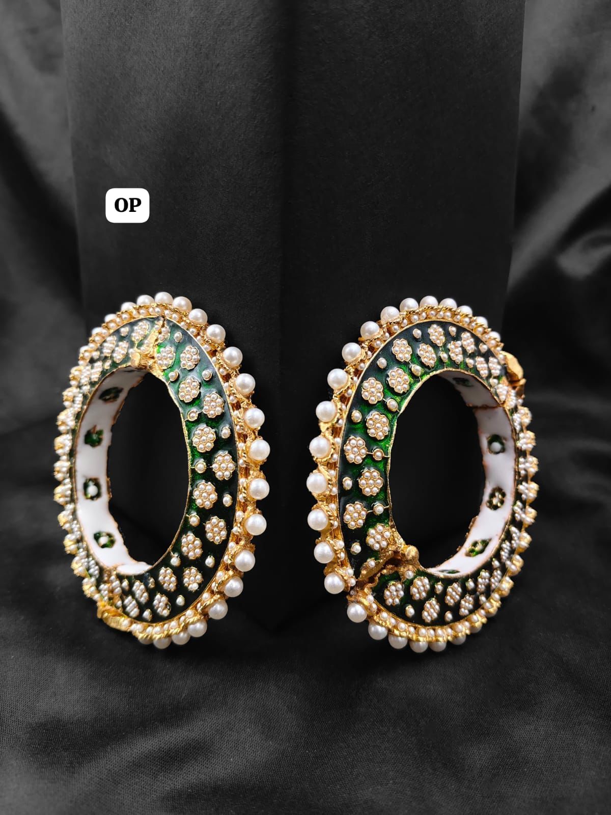 Royal Enamel Pearl Bangles