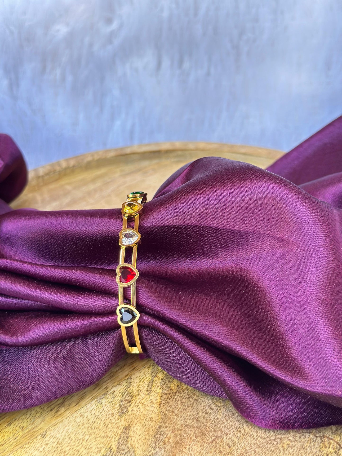 Radiant Hearts Gemstone Bracelet