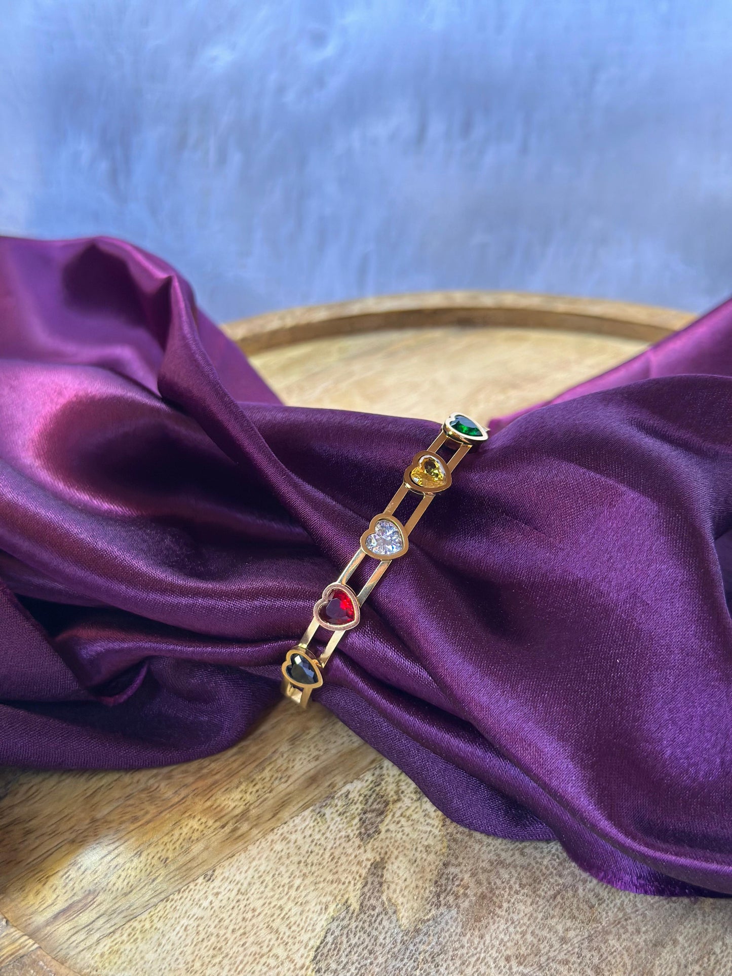 Radiant Hearts Gemstone Bracelet