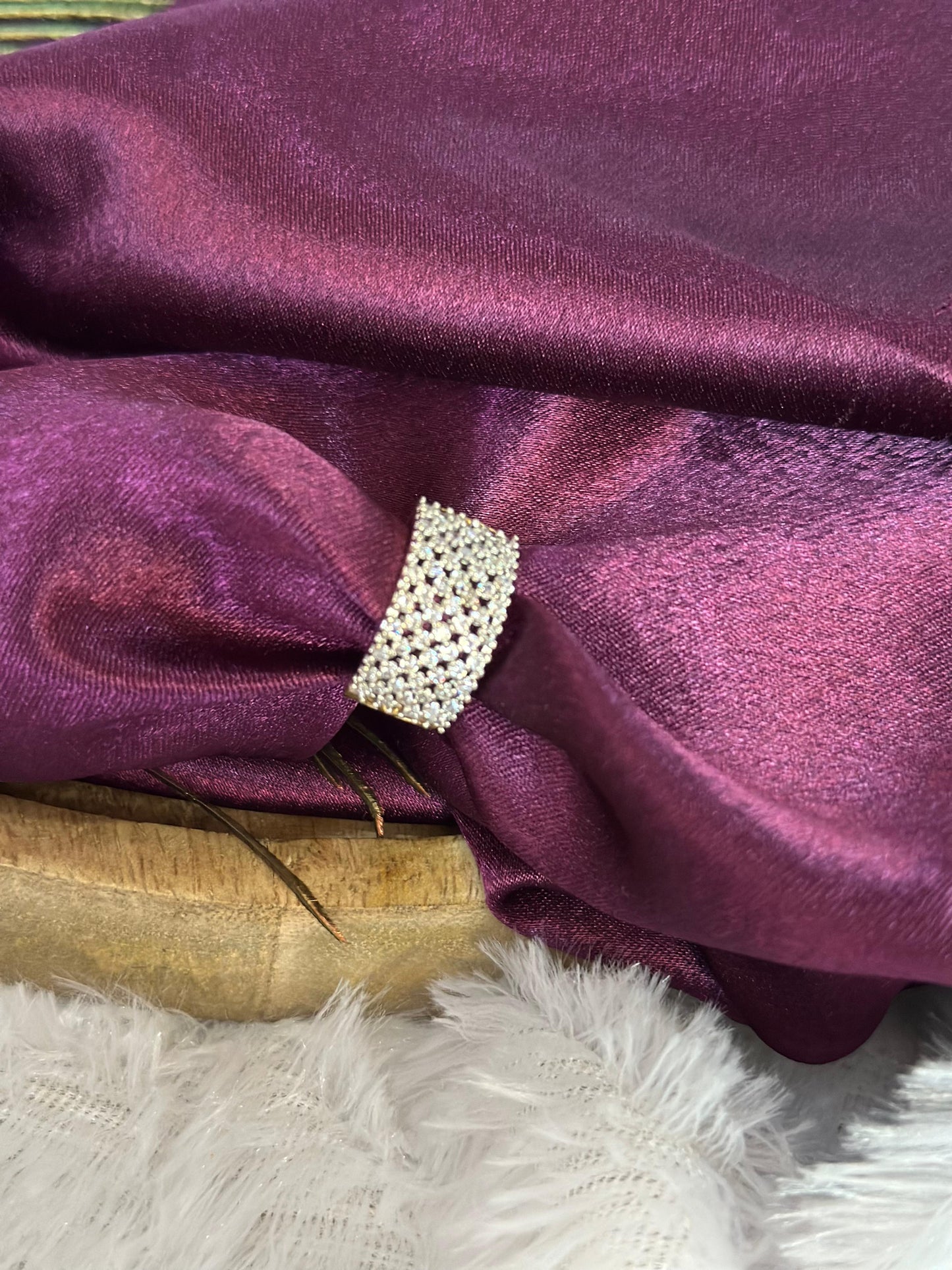 Elegant Sparkle Wide Band Ring