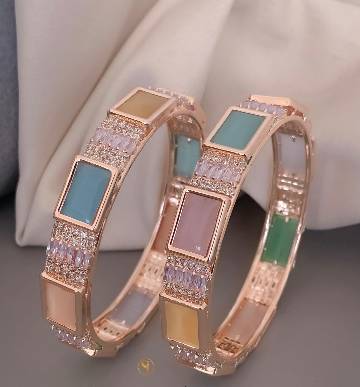 Elegant AD Diamond Bangles