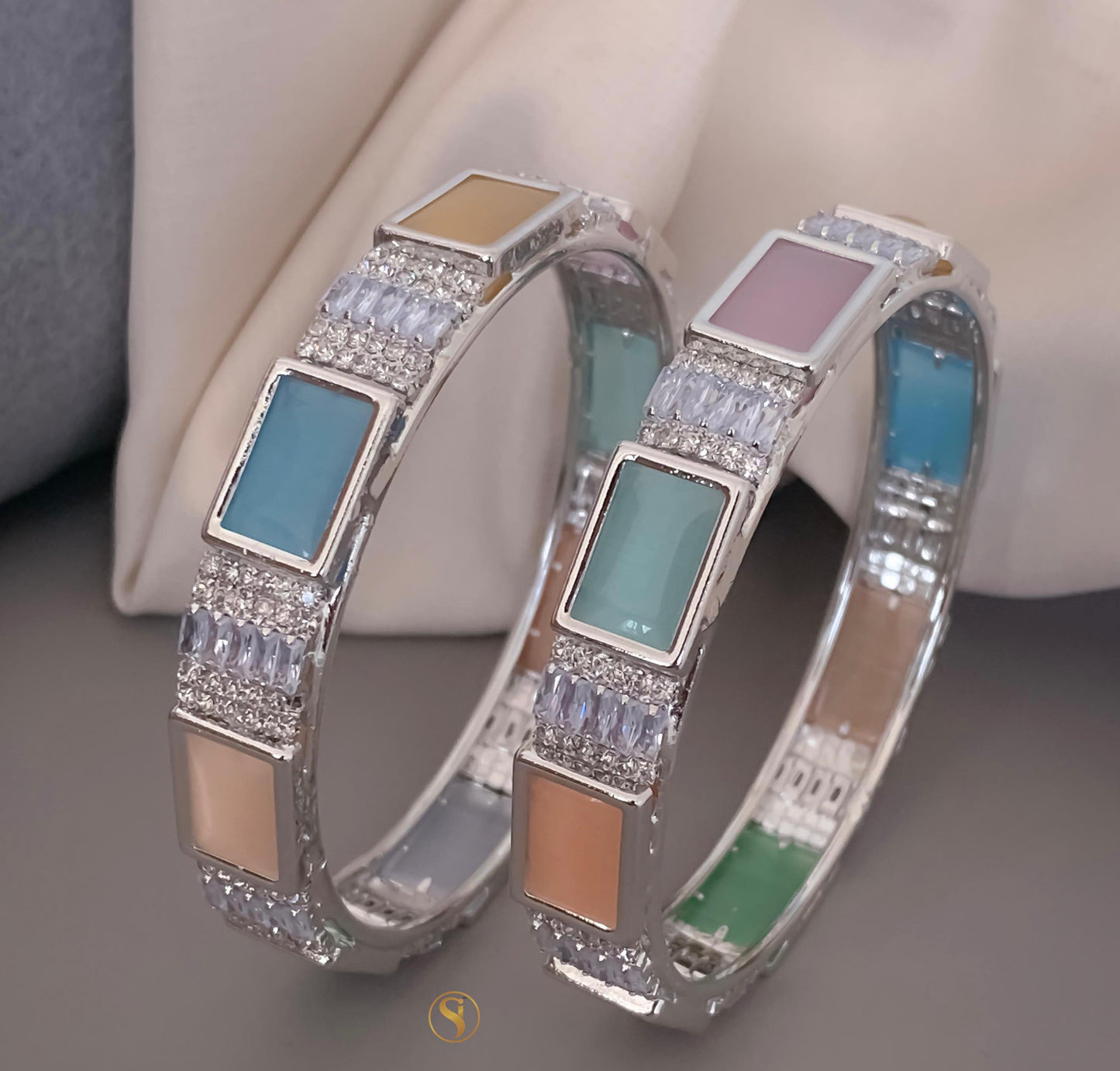 Elegant AD Diamond Bangles