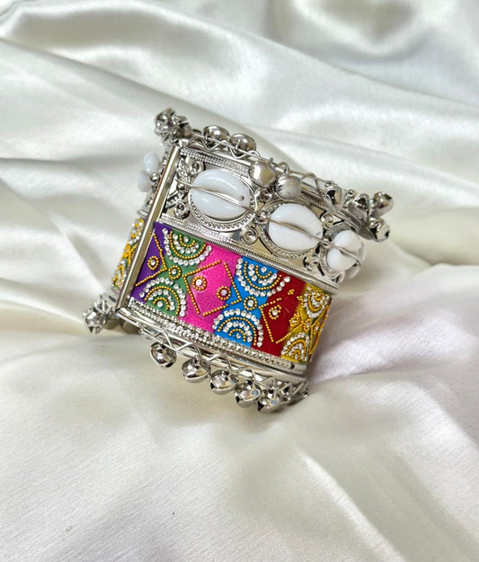 Boho Tribal Mirror Work Bracelet