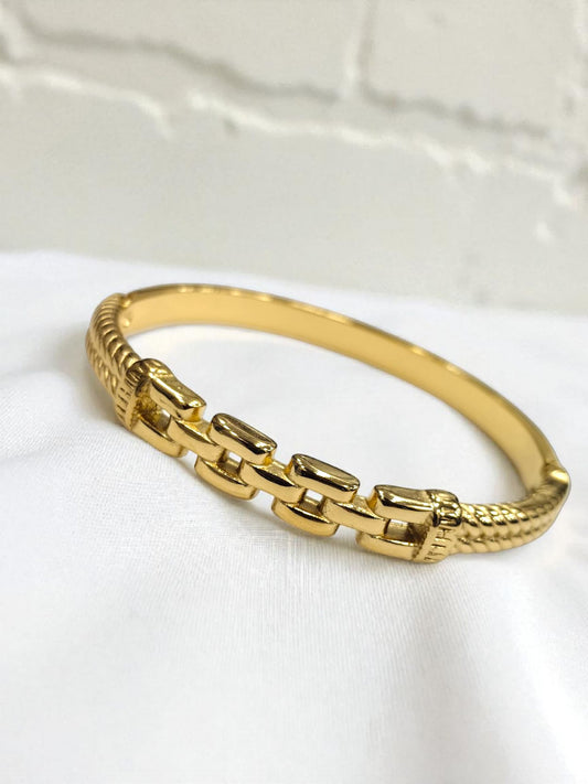 Golden Chain-Link Bangle