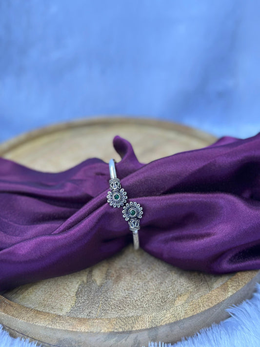 Oxidised Floral Bracelet