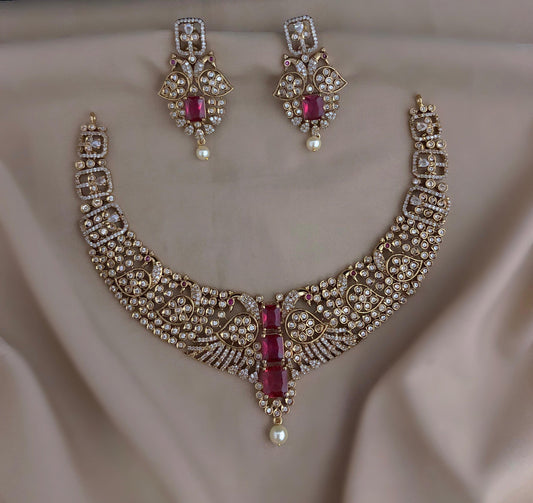 Royal Emerald Kundan Bridal Necklace Set